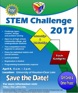 UHCL-STEM Challenge 2017 – April 8, Houston, TX